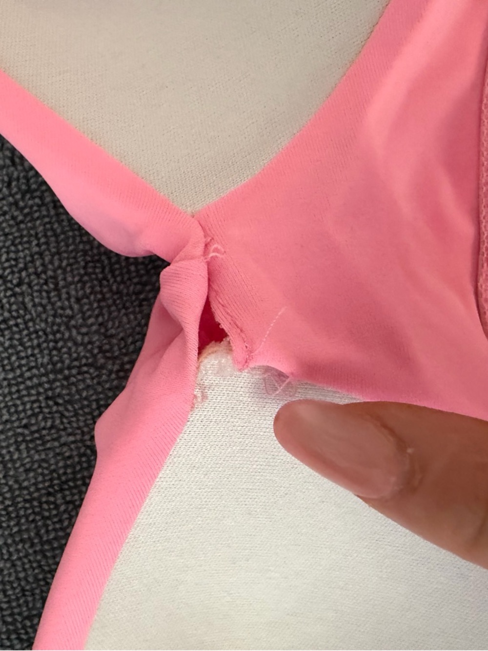 bond-eye Pink Two-Tone Twist Front Kids One-Piece - Picture 5 of 5